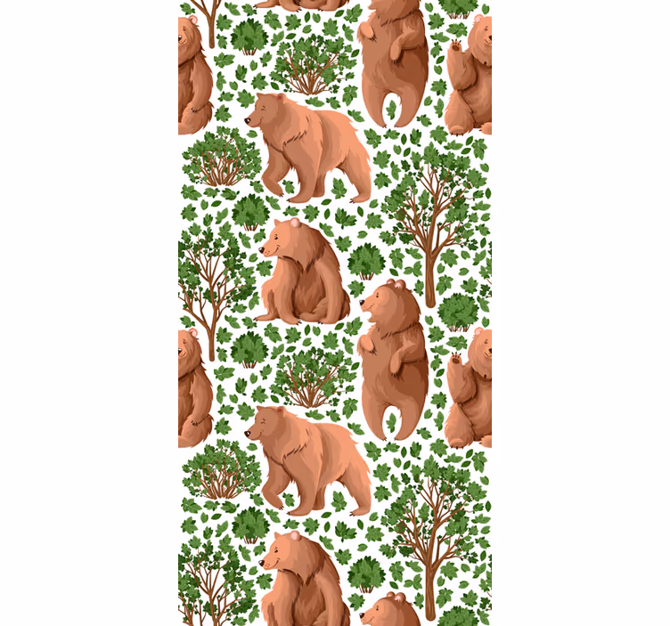 Papel pintado árboles con fauna - TenVinilo