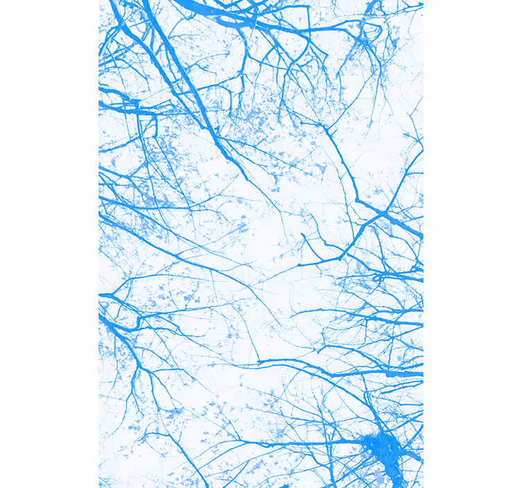 Papel pintado árboles azul - TenVinilo