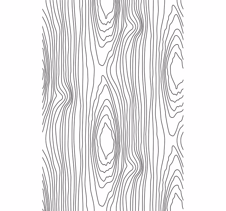 Papel pintado árboles rayas naturales negras - TenVinilo