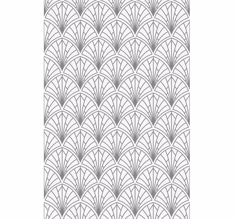 Papel pintado oficina hojas gris claro sobre fondo blanco - TenVinilo