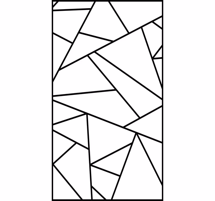 Papel pintado moderno líneas geométricas negras minimalistas - TenVinilo