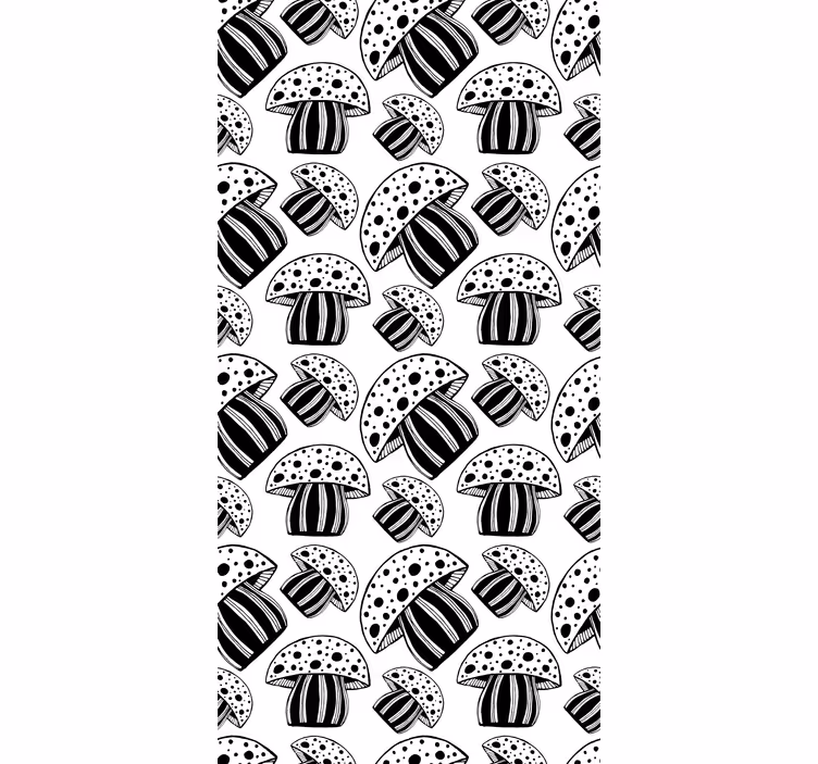 Papel pintado moderno setas étnicas en blanco y negro - TenVinilo