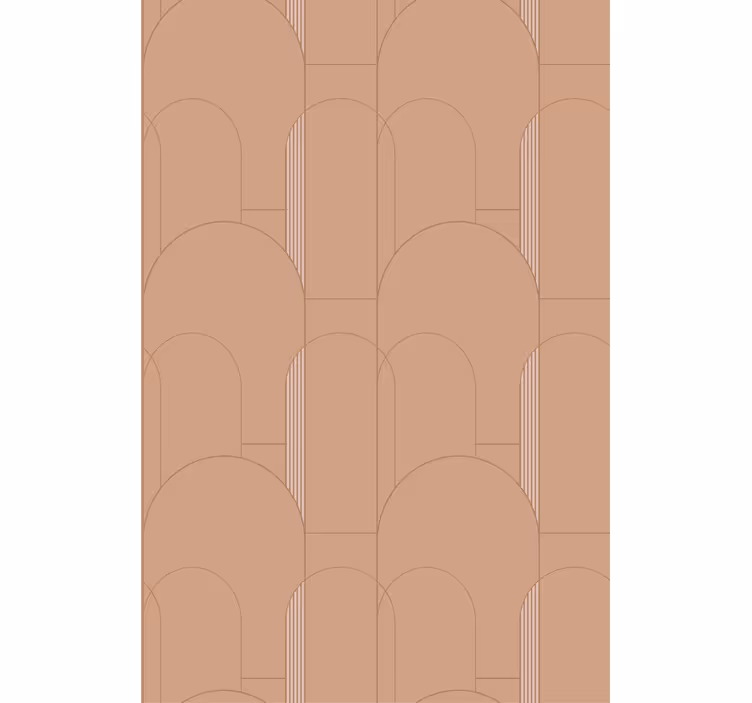 Papel pintado moderno diseño de curvas geométricas - TenVinilo