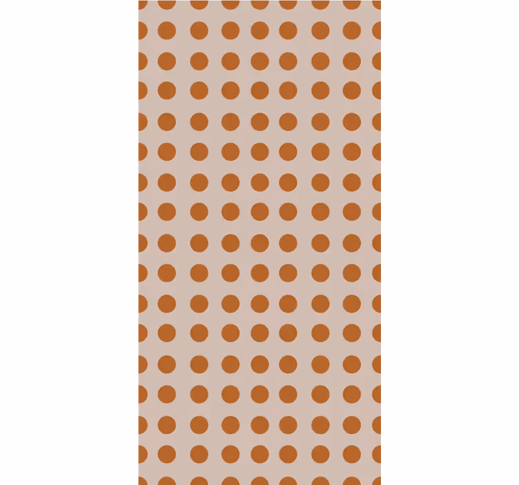 Papel pintado moderno lunares marrones - TenVinilo