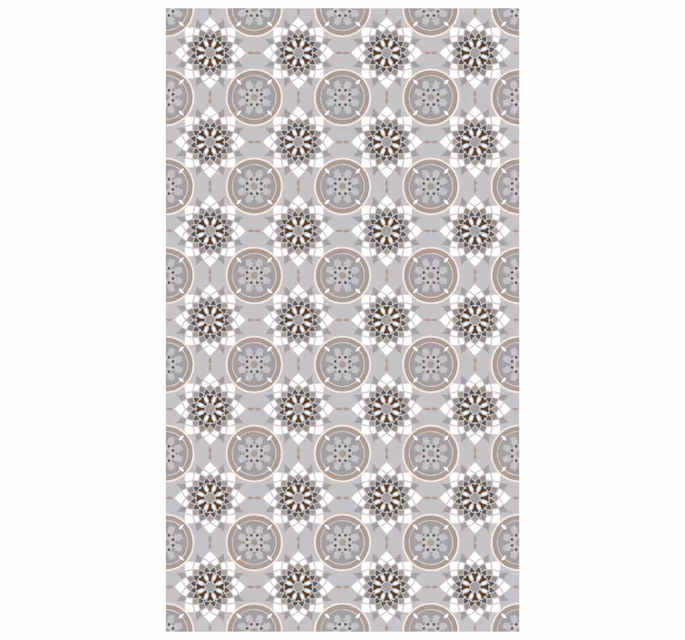 Papel pintado cocina azulejo de flores - TenVinilo