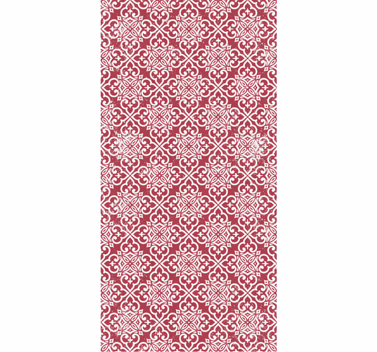 Papel pintado cocina rojo marroquí - TenVinilo