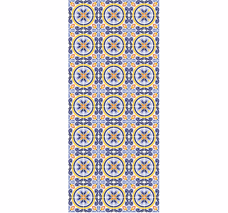 Papel pintado cocina azulejos de verano - TenVinilo