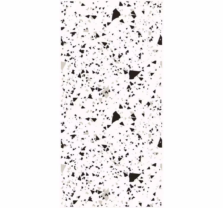 Papel pintado cocina terrazzo gris blanco y negro - TenVinilo