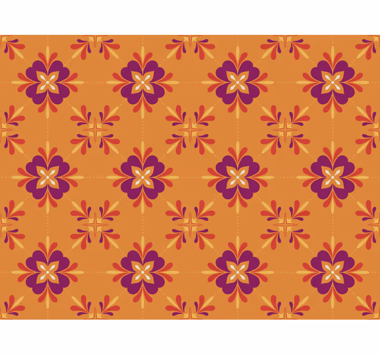 Papel pintado cocina azulejos coloridos - TenVinilo