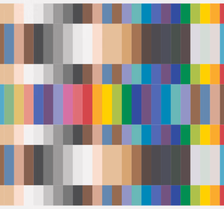 Papel pintado cocina cuadrados pequeños multicolores - TenVinilo