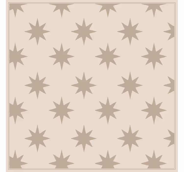 Papel pintado cocina motivo estrellado beige - TenVinilo