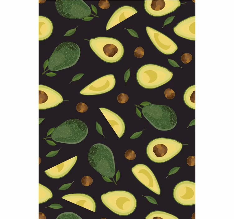 Papel pintado cocina motivo de aguacate - TenVinilo