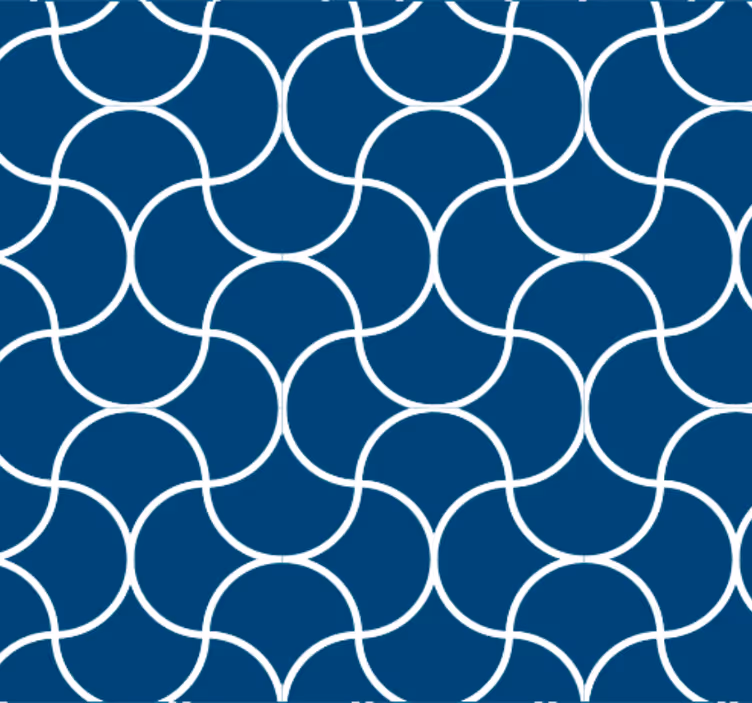 Papel pintado baño patrón de olas geométricas - TenVinilo