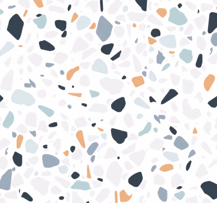 Papel pintado baño mezcla de piedras coloridas - TenVinilo