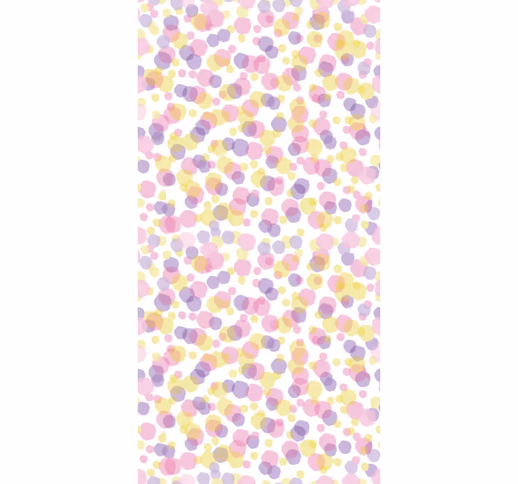 Papel pintado baño patrón de burbujas rosas - TenVinilo