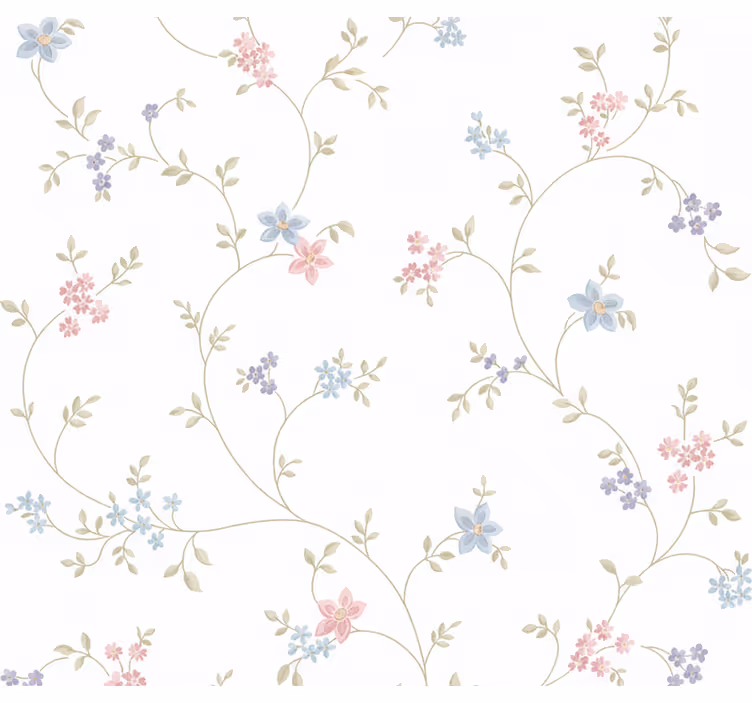 Papel pintado dormitorio matrimonio sendero de pradera clásico - TenVinilo