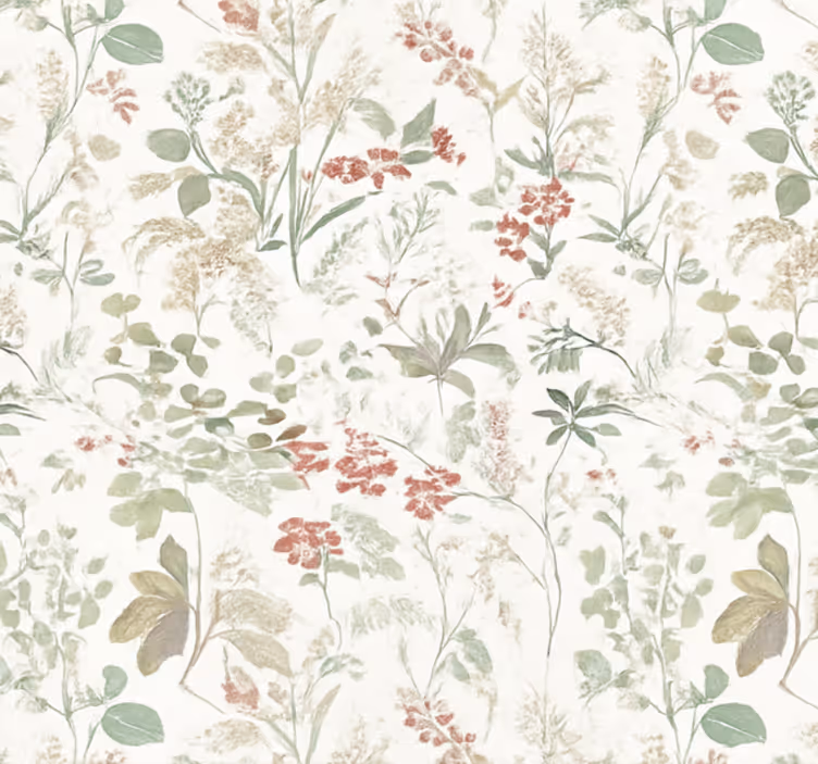Papel pintado salón sendero de pradera verano - TenVinilo