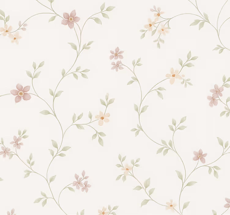 Papel pintado dormitorio matrimonio sendero de pradera clásico - TenVinilo