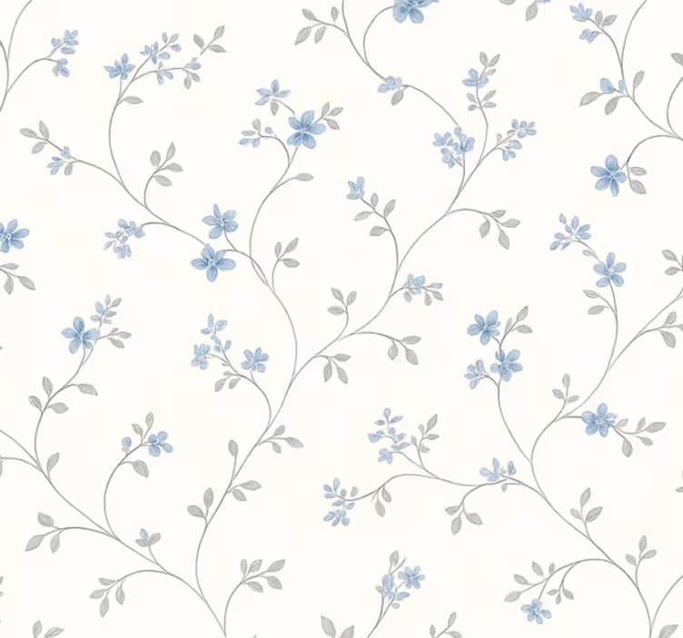 Papel pintado dormitorio matrimonio sendero azul clásico - TenVinilo