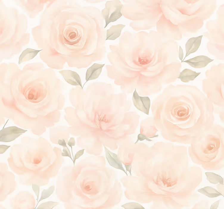 Papel pintado salón peonía rosa vintage - TenVinilo