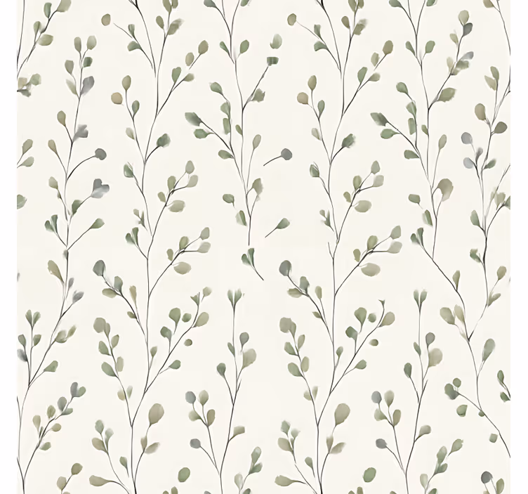 Papel pintado salón flores pequeñas - TenVinilo