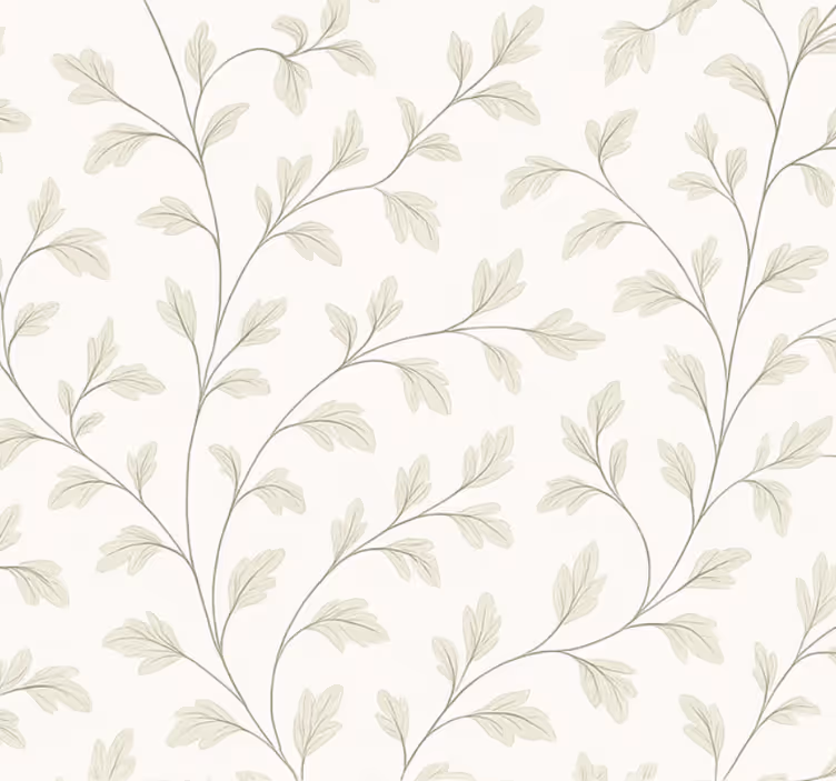 Papel pintado salón hoja sutil - TenVinilo