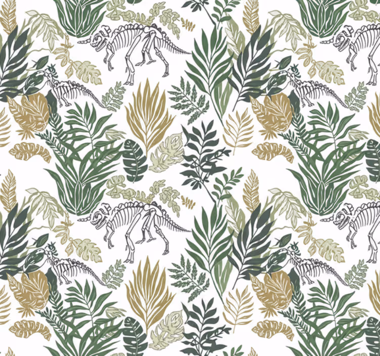 Papel pintado salón dinosaurio animal - TenVinilo