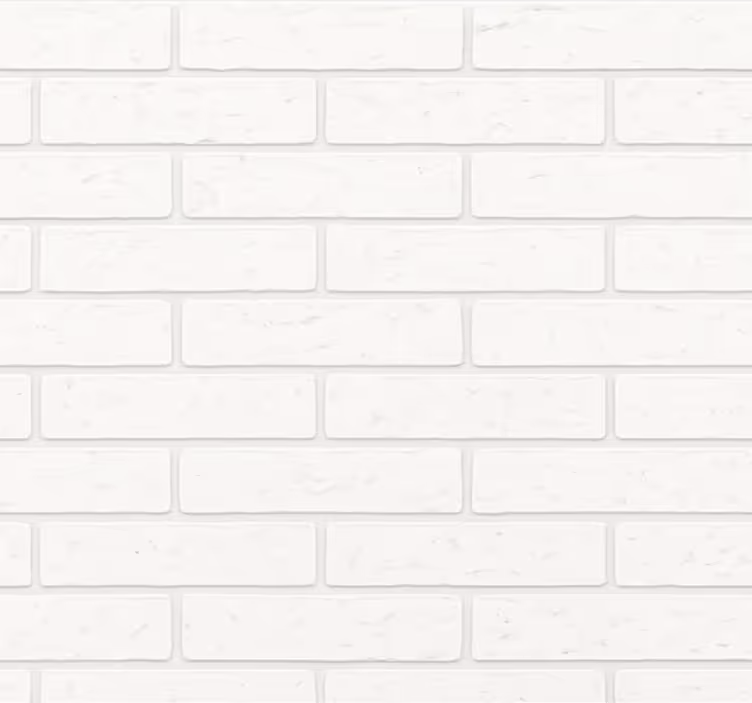 Papel pintado salón ladrillo blanco simple - TenVinilo