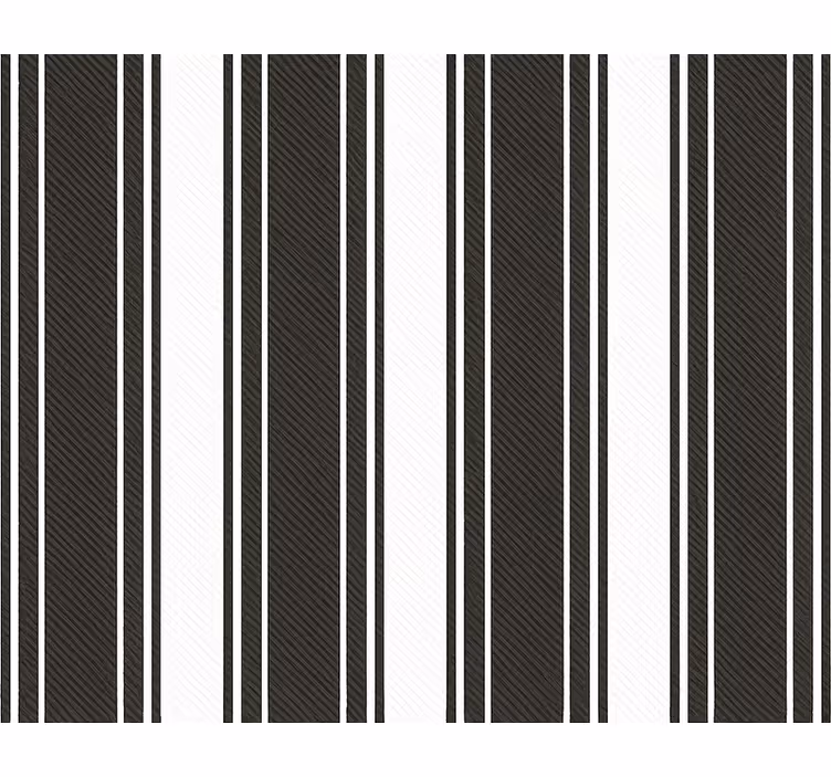 Papel pintado salón rayas vintage blanco y negro - TenVinilo