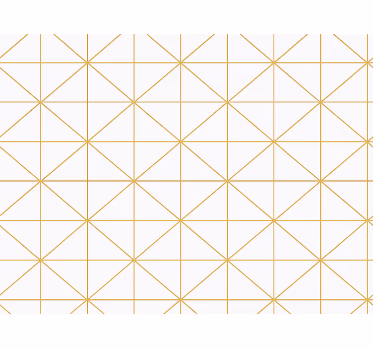 Papel pintado dormitorio matrimonio geométrico dorado - TenVinilo