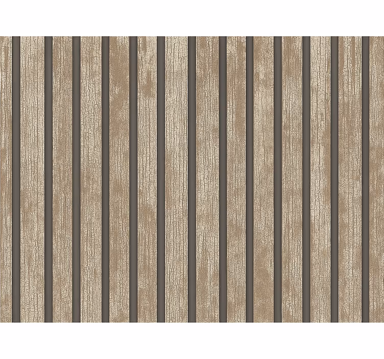 Papel pintado salón madera rústica - TenVinilo