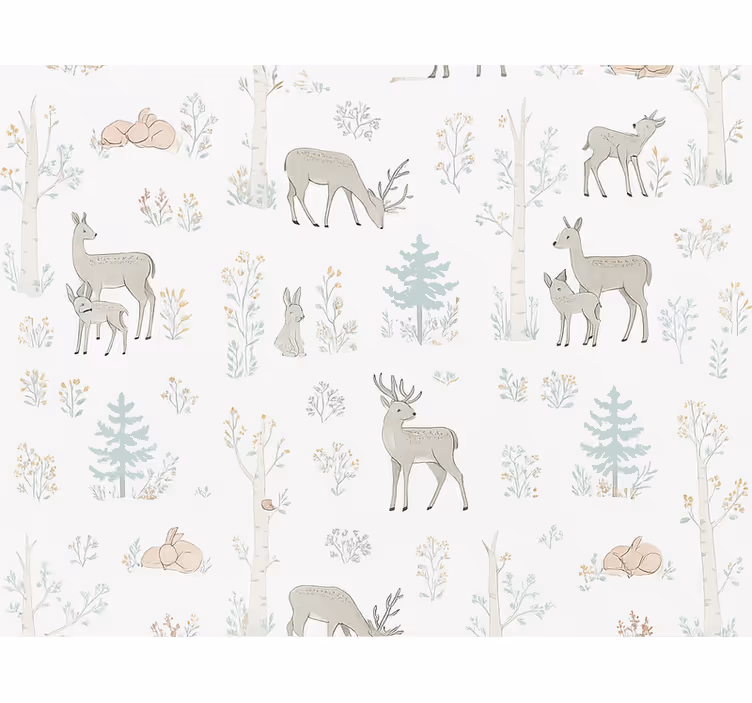 Papel pintado dormitorio matrimonio floral infantil - TenVinilo