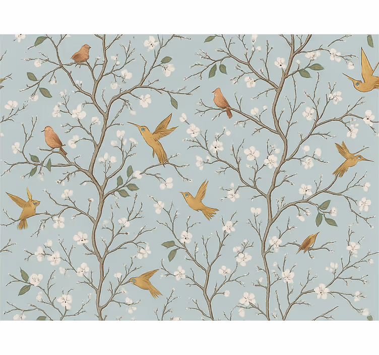 Papel pintado dormitorio matrimonio primavera elegante - TenVinilo