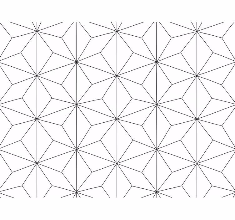 Papel pintado salón hexágonos abstractos - TenVinilo