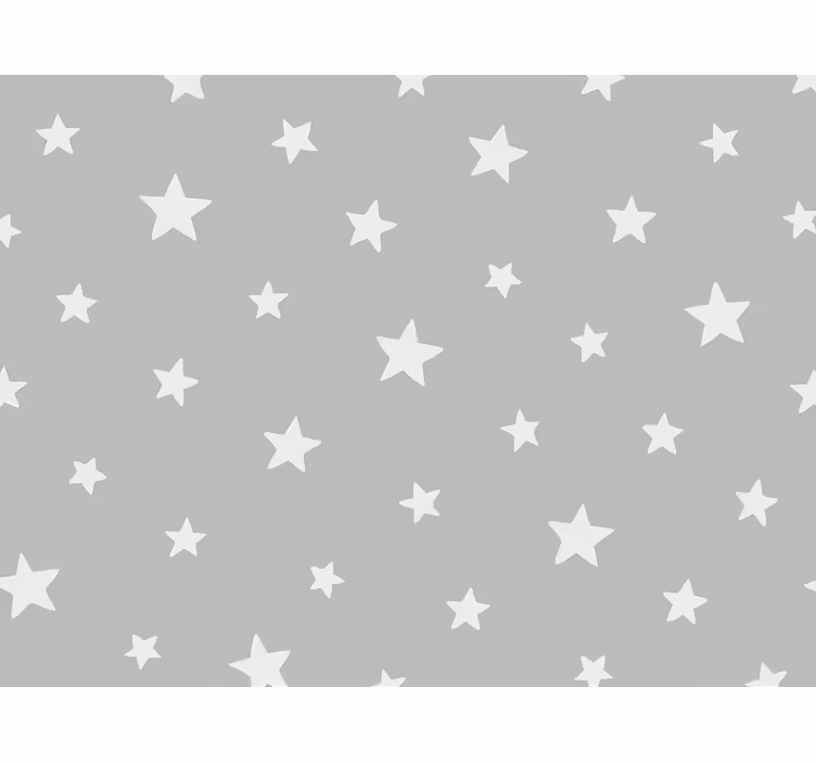 Papel pintado infantil estampado de estrellas grises - TenVinilo