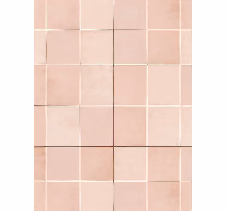 Papel pintado cocina patrón de azulejos rosa - TenVinilo