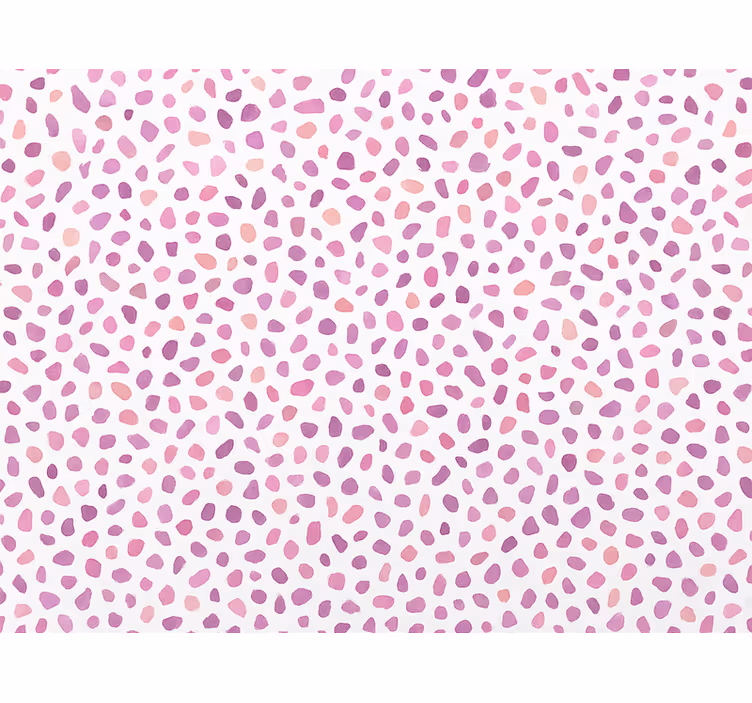 Papel pintado abstracto terrazo rosa con manchas - TenVinilo