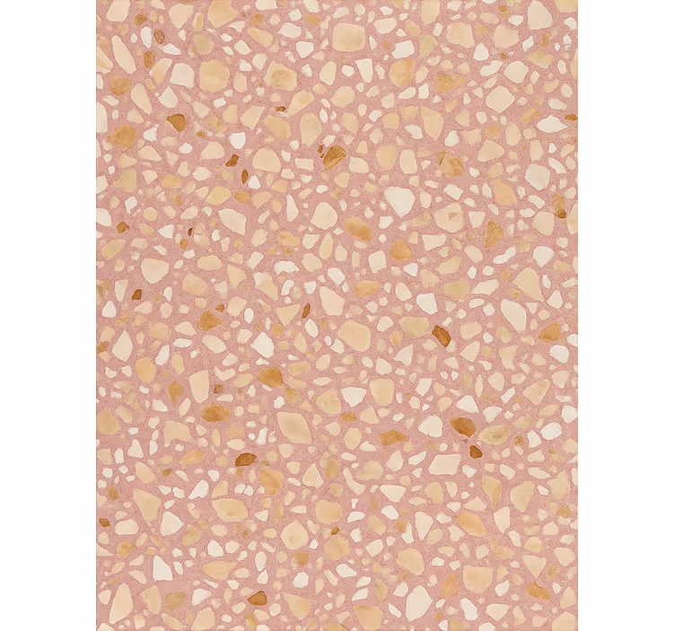 Papel pintado piedra terrazzo rosa tierra - TenVinilo