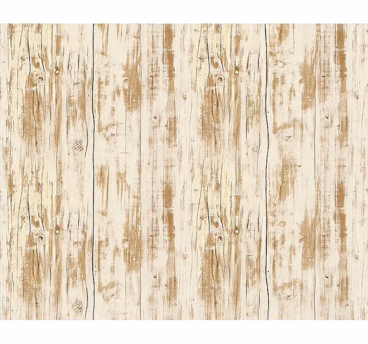 Papel pintado salón tablones de madera blanqueada - TenVinilo