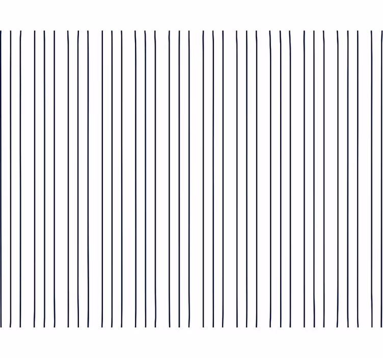 Papel pintado salón rayas finas azul y blanco - TenVinilo