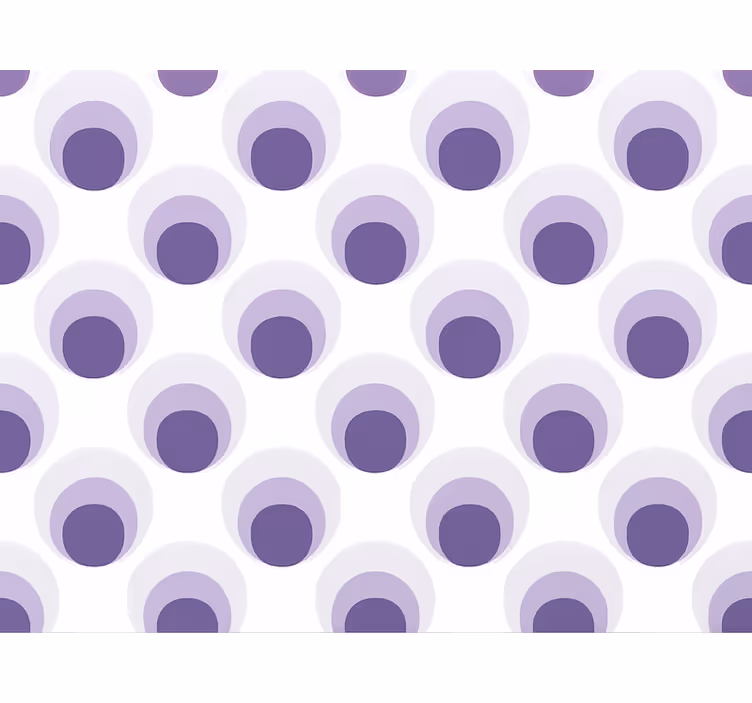 Papel pintado salón diseño de capas círculos morados - TenVinilo