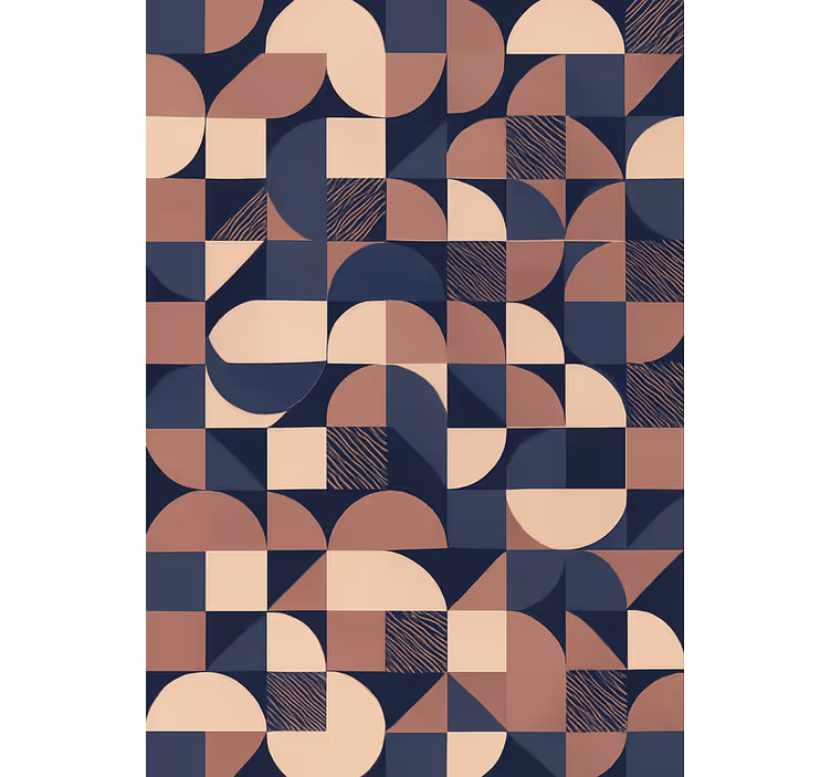 Papel pintado dormitorio matrimonio diseño geométrico púrpura - TenVinilo