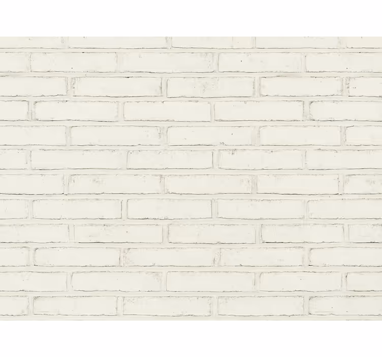 Papel pintado salón ladrillos vintage blancos - TenVinilo