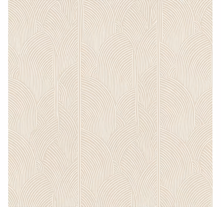 Papel pintado salón patrón geométrico de arcos suaves - TenVinilo