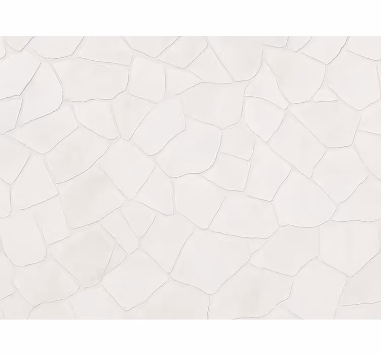 Papel pintado salón pared de piedra blanca lavada - TenVinilo