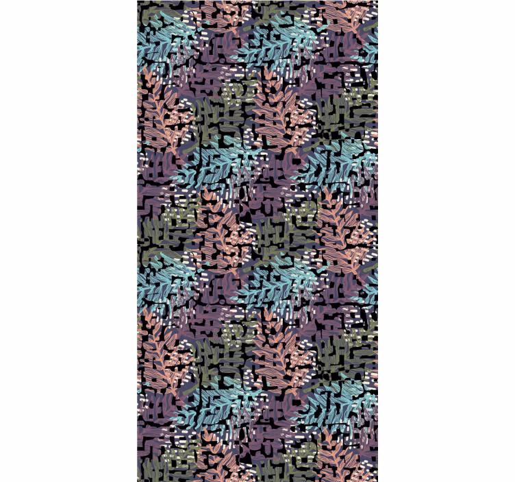 Papel pintado floral flora colorida y vibrante - TenVinilo