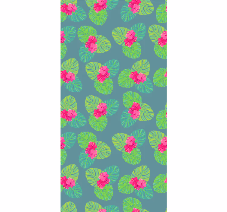 Papel pintado floral diseño flor de magnolia sobre agua - TenVinilo
