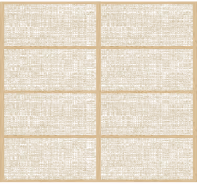 Papel pintado dormitorio matrimonio estructura panel japonés - TenVinilo