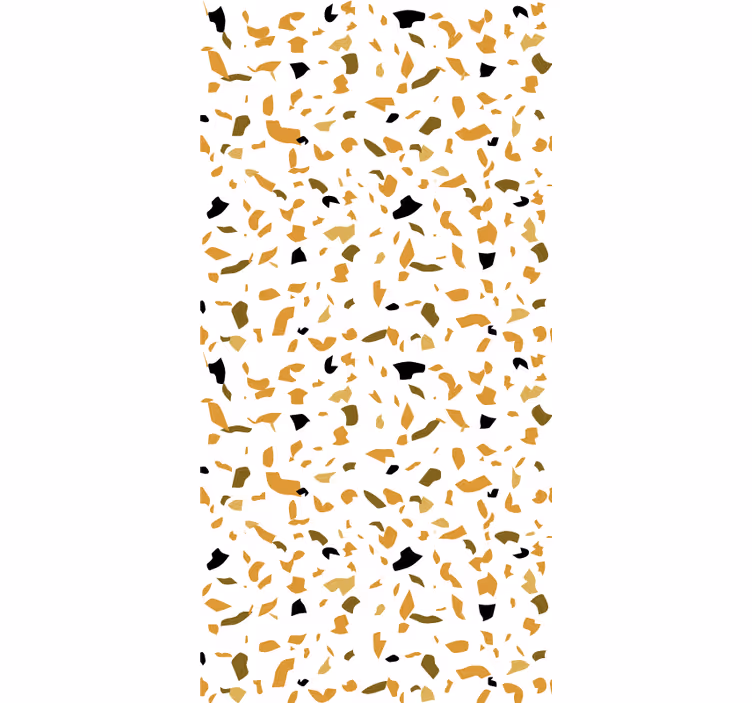 Papel pintado dormitorio matrimonio colores cálidos terrazzo - TenVinilo