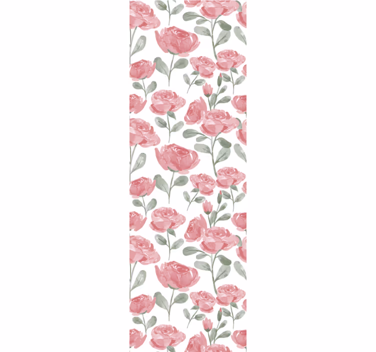 Papel pintado dormitorio patrón de rosas vintage natural - TenVinilo